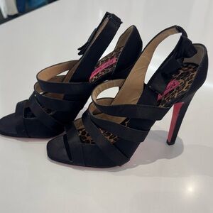 Betsey Johnson Black Strappy Women's Shoes